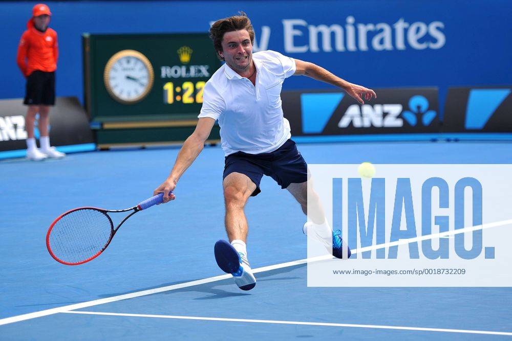 Gilles Simon (FRA) TENNIS : Open d Australie - Melbourne - 20 01 2015 TennisMagazine Panoramlc