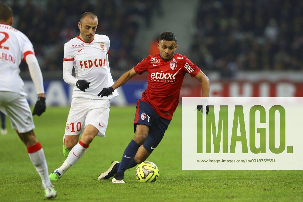 Dimitar Berbatov (Monaco) vs Sofiane Boufal (Lille) FOOTBALL : Lille vs Monaco - Ligue 1 - 24 01 2015 - GwendolineLeGoff Panoramic