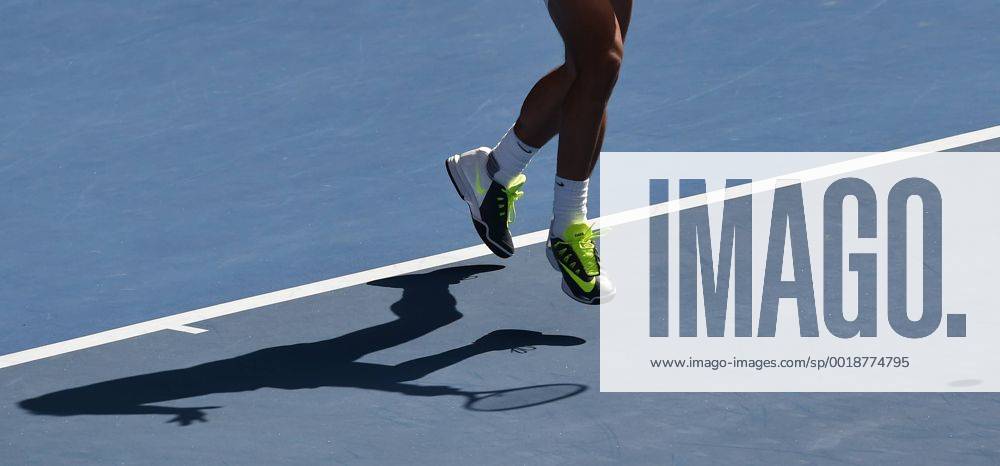 Jan. 25, 2015 - Melbourne, VICTORIA, AUSTRALIA - Spain s Rafael Nadal in action during his match on day 7 the Australian Open tennis on Rod Laver Arena in Melbourne, Australia. Tennis 2015 - Australian Open - Day 7 - ZUMAk106
