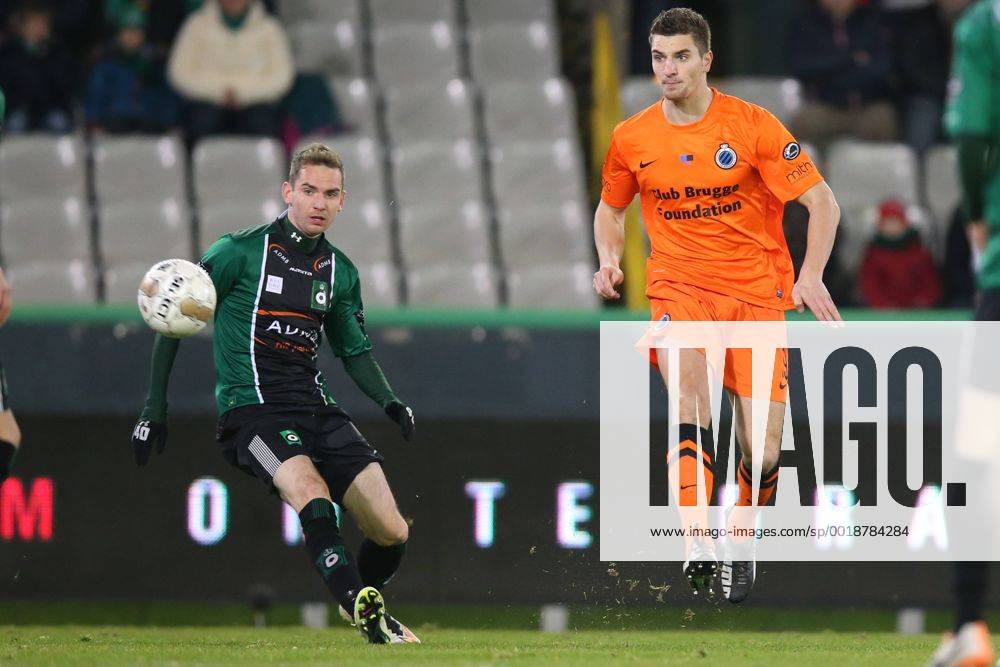 - BRUGGE, BELGIUM: Club s Thomas Meunier pictured during the Jupiler Pro League match between Cercle Brugge and Club Brugge, in Brugge, Sunday 25 January 2015, on day 23 of the Belgian soccer championship. BRUNOxFAHY x04556110x