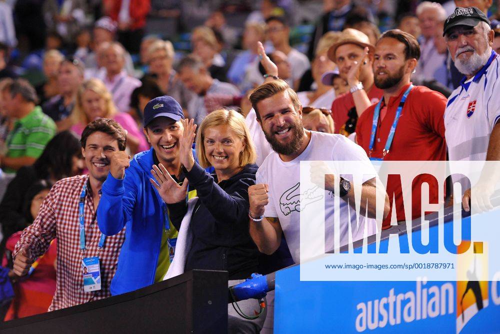 Miso Vavara, boyfriend of Dominika Cibulkova (SVK) TENNIS : Australian Open- Melbourne - 26 01 2015 TennisMagazine