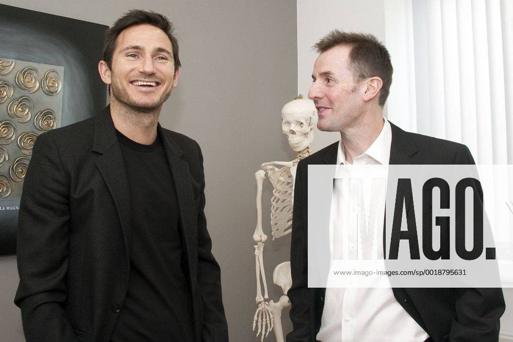 English professional footballer Frank Lampard and Carl Todd pictured as he officially opens the new Carl Todd Clinic in Swindon. . JANUARY 26th 2015 RWNx15264