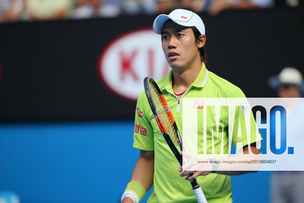 Kei Nishikori (JPN), JANUARY 28, 2015 - Tennis : 2015 Australian Open tennis tournament Men s quarter-final in Melbourne, Australia. Noxthirdxpartyxsales (umqa020677)