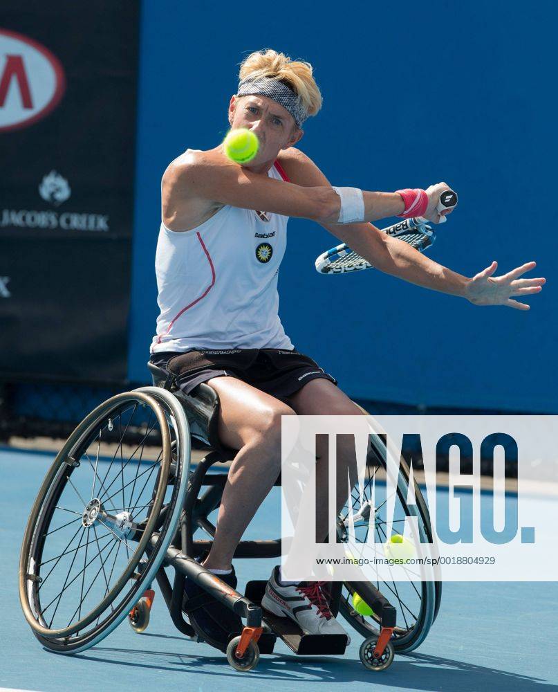 Sabine Ellerbrock (GER) Tennis - Australian Open 2015 - Grand Slam ATP Tennis Herren WTA Tennis Damen - Melbourne Olympic Park - Melbourne - Victoria - Australia
