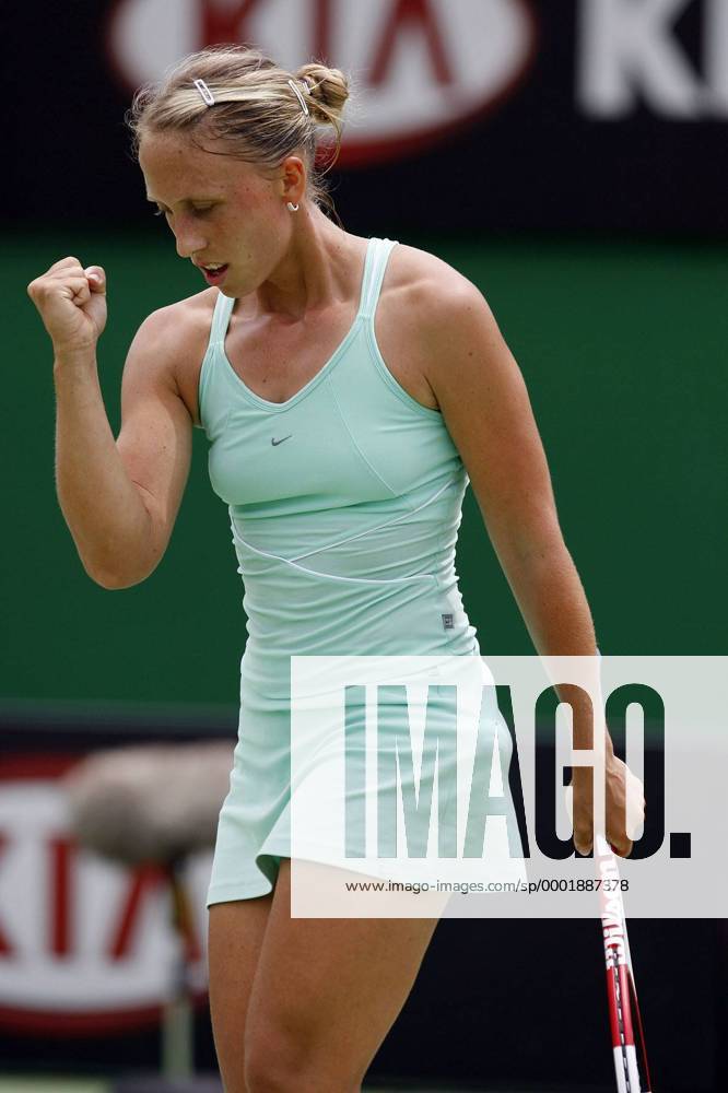 Julia Schruff (Deutschland) jubelt Tennis Damen Australian Open 2006, Grand Slam, WTA Tour Einzelbild Melbourne Freude,