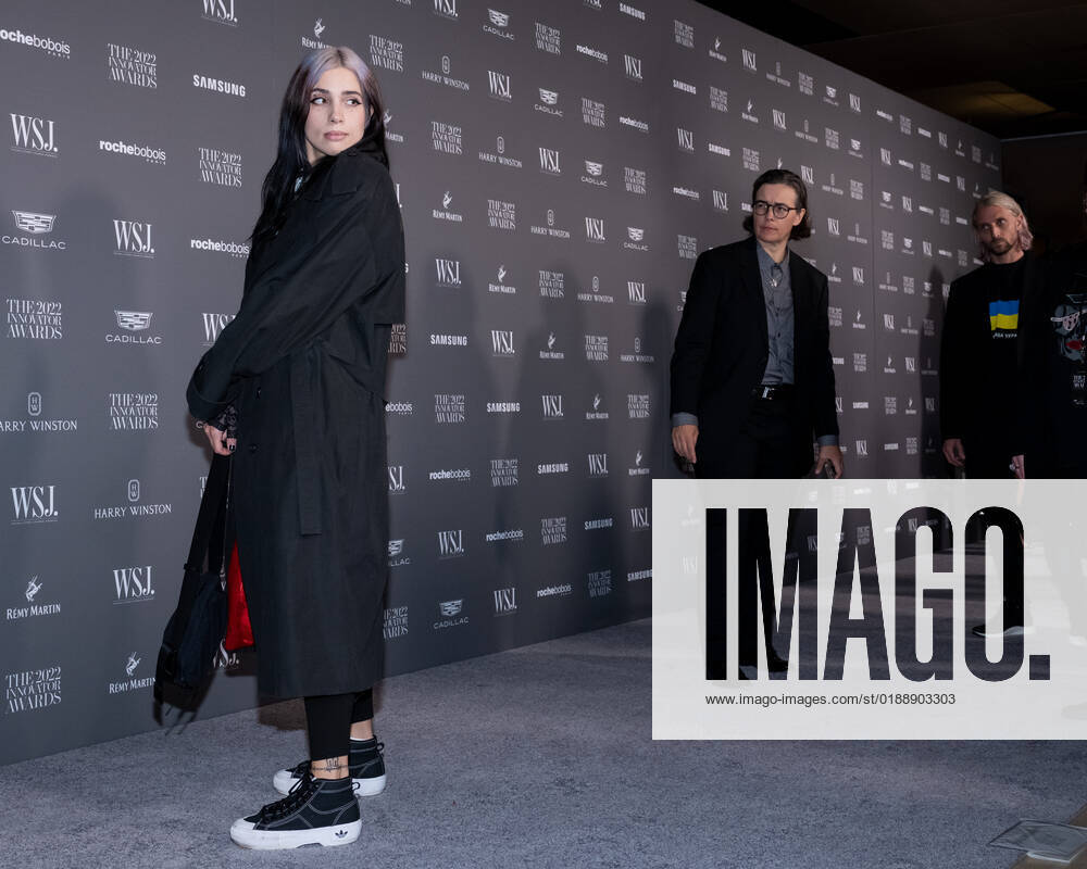 Nadya Tolokonnikova arrives on the red carpet for the WSJ. Magazine Innovator Awards at the Museum of Modern Art in New York City on Wednesday, November 2, 2022. 1 NYP20221102526 GabrielexHoltermann