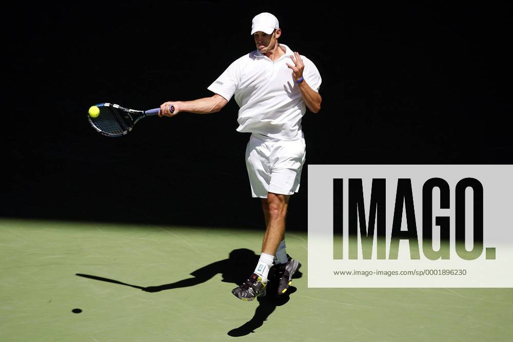 Andy Roddick (USA) - Vorhand Tennis Herren Australian Open 2006, Grand Slam, ATP Tour, Hartplatz, Hardcourt, Hartplatztennis, Hartplatzturnier Einzelbild Melbourne