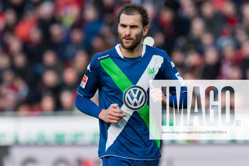 Bas Dost of VFL Wolfsburg during the bundesliga match between Bayer 04 Leverkusen and VfL Wolfsburg at the BayArena on February 14, 2015 in Leverkusen, Germany Bayer 04 Leverkusen v VfL Wolfsburg Bundesliga 2014 2015 GerritxvanxKeulenxIVx 3541597