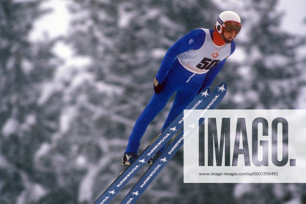 Jens Weißflog (DDR) Skispringen OS Winter Herren Olympische Spiele 1984, Winterspiele, Ski Nordisch, Skisport, Vdia Einzelbild Igman Malo Polje Sarajevo