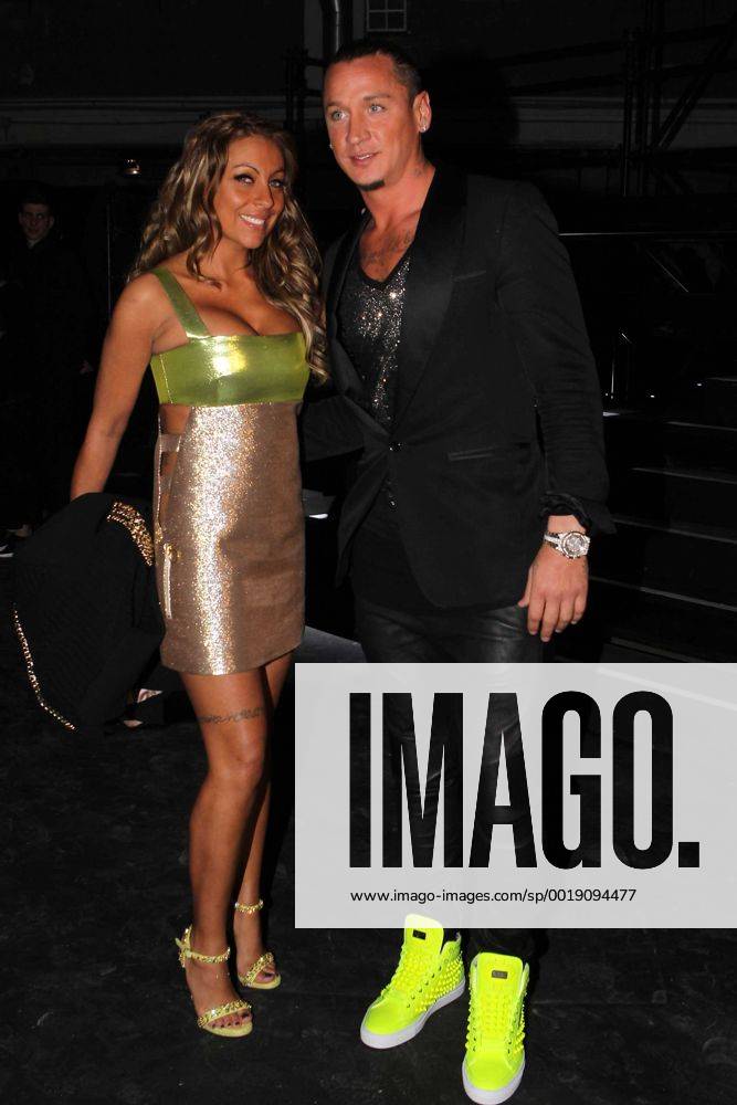 Milan Fashion Week, Women Fall Winter 2015 2016. Milano, Moda Donna, Autunno Inverno 2015 2016. PHILIPP PLEIN Front Row. picture Philippe Mexes and Carla Garnier x