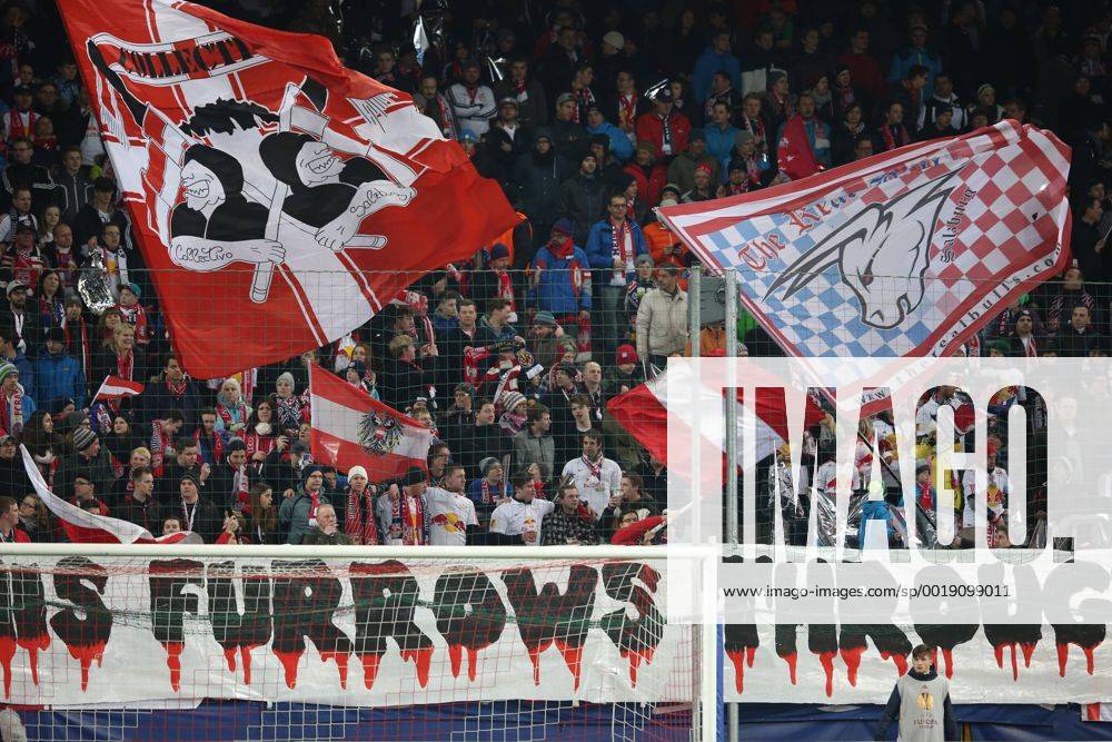 SOCCER - UEFA Europa League, FC Red Bull Salzburg. Image shows fans of RBS
