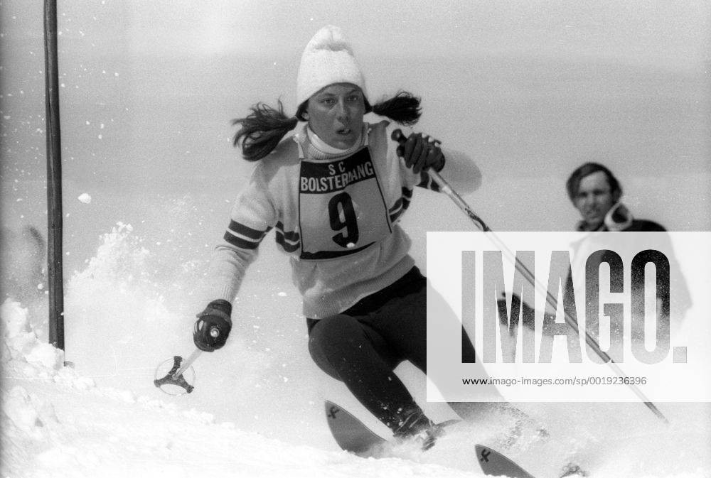 Internationale deutsche alpine Skimeisterschaften in Bolsterlang, Slalom der Damen: Rosi Mittermaier (BR Deutschland)