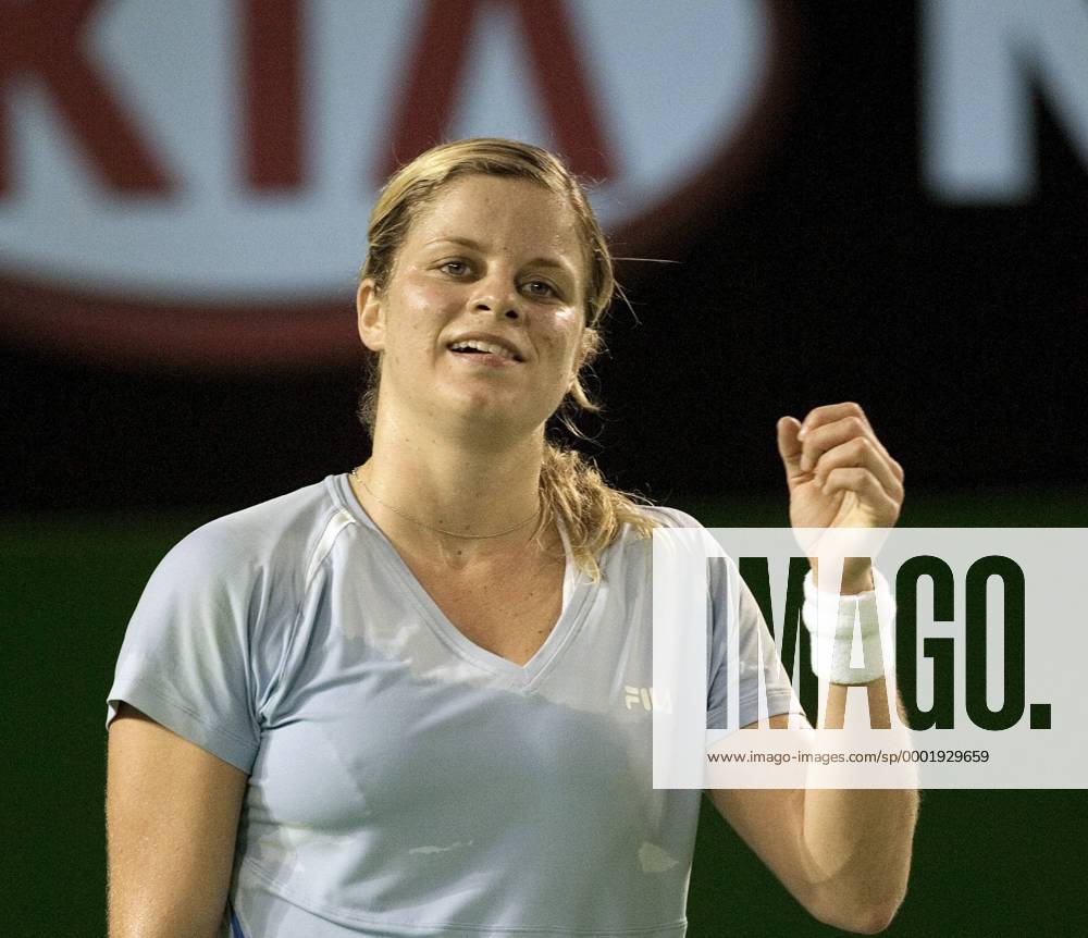 Kim Clijsters (Belgien) enttäuscht Tennis Damen Australian Open 2006, Grand Slam, WTA Tour, Halbfinale Einzelbild Melbourne Enttäuschung,
