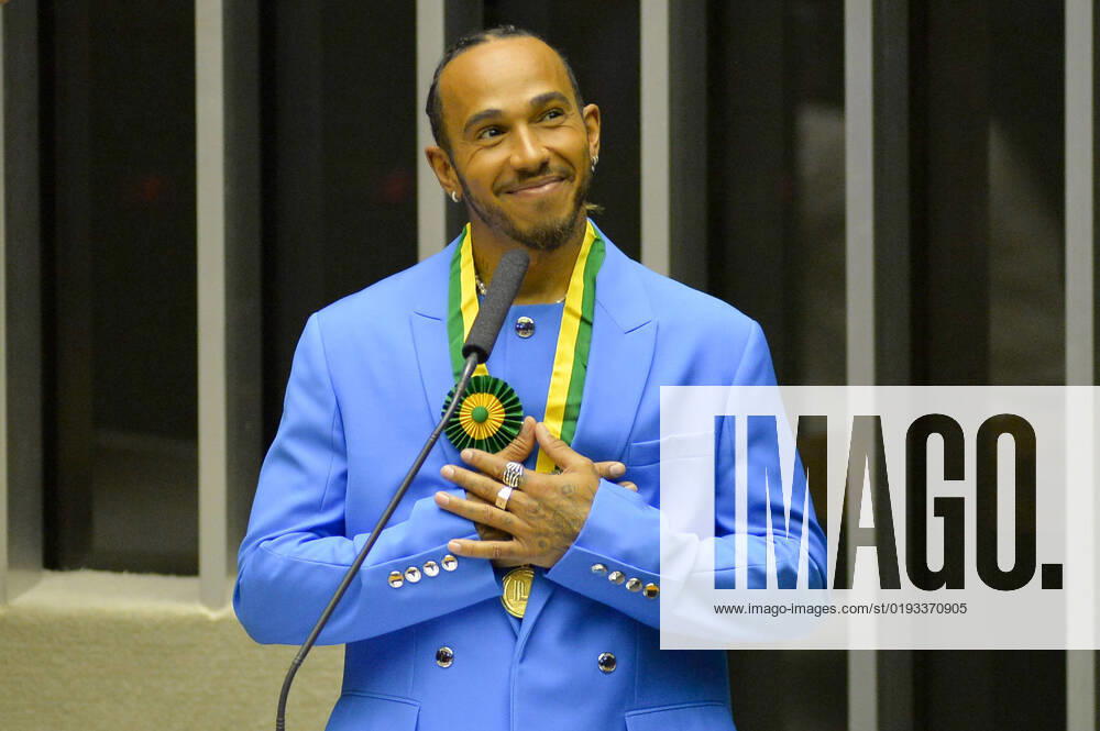 Formel 1, Lewis Hamilton erhält im brasilianischen Kongress den Titel Ehrenbürger von Brasilien BRASÍLIA, DF - 07.11.2022: LIRA CONDECORA LEWIS HAMILTON - Photo, Driver Lewis Hamilton receives decoration. This Monday (7) the Speaker of the Chamber of Deputies Arthur Lira, honors F1 Driver Lewis Hamilton with the title of honorary Brazilian citizen. x2290600x TonxMolina