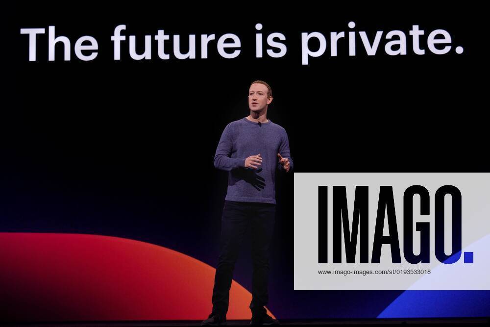 Mark Zuckerberg during Facebooks 2019 F8 conference an annual forum aimed at developers and entrepreneurs who create products and services with that companys platforms PhotographerÂa Facebook Newsroom - ZUMAla2_ 20221109_zaa_la2_001