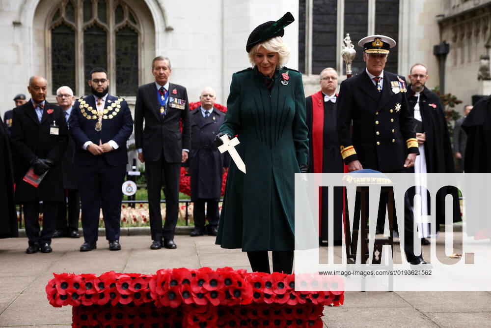 . 10 11 2022. London, United Kingdom. Camilla, Queen Consort, at the opening of the Field of Remembrance at Westminster Abbey in London. xi-Imagesx IIM-23919-0041