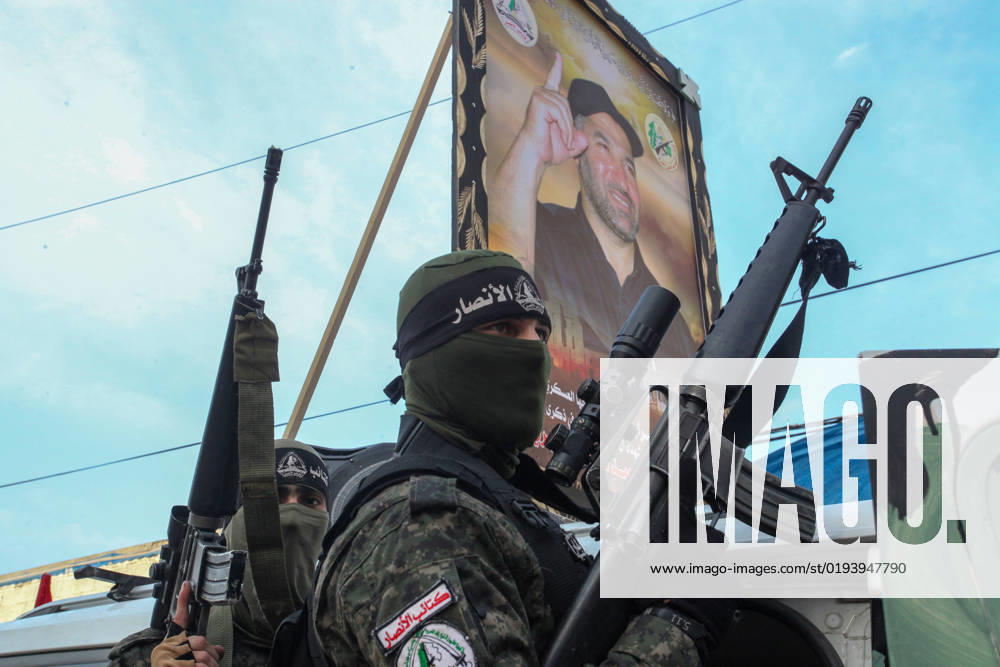 Militants of al-Ansar brigades the military wing of the Palestinian al-Ahrar Movement take part during a military march, on the anniversary of the military conflict between Israel and Hamas in 2012, in Gaza city Militants of al-Ansar brigades the military wing of the Palestinian al-Ahrar Movement take part during a military march, on the anniversary of the military conflict between Israel and Hamas in 2012, in Gaza city on November 14, 2022.. Photo by Youssef Abu Watfa apaimages Gaza city Gaza Strip Palestinian Territory 141122_GAZA_YW_1_00 (6)