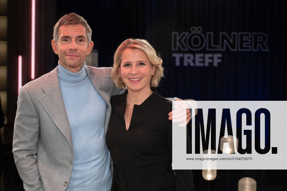 From left Micky BEISENHERZ, presenter, Susan LINK, presenter, host of the program ,,Koelner Treff,, on WDR television