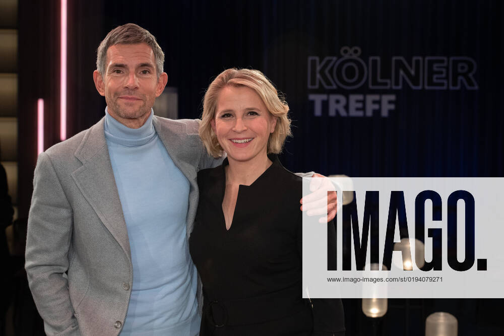From left Micky BEISENHERZ, presenter, Susan LINK, presenter, host of the program ,,Koelner Treff,, on WDR television