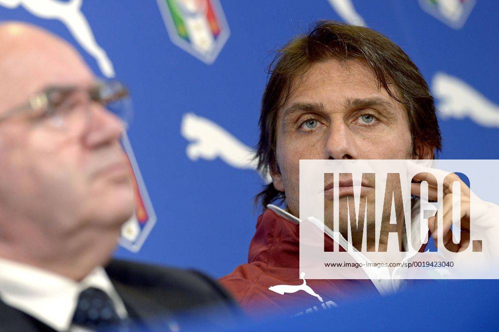 Antonio Conte -, Carlo Tavecchio, Torino 30-03-2015, Juventus Stadium, Football Calcio 2014 2015, PK Italien, filippoxalfero