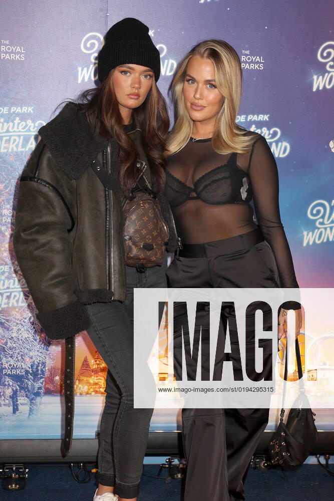 Daisy Tomlinson and Lottie Tomlinson attend the Hyde Park Winter Wonderland 2022 VIP Preview Night in London. NOVEMBER 17th 2022 CMYx22482