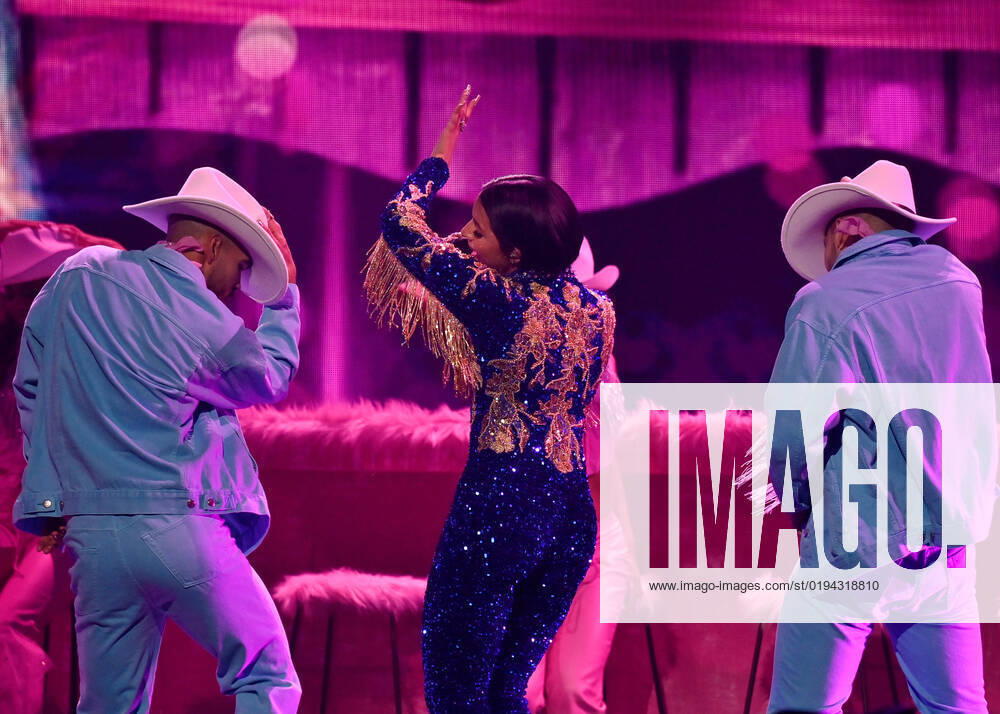 Angela Aguilar performs onstage during the 23rd annual Latin Grammy Awards at the Michelob Ultra Arena at Mandalay Bay Resort and Casino in Las Vegas, Nevada on Thursday, November 17, 2022. LAV20221117026 JIMxRUYMEN