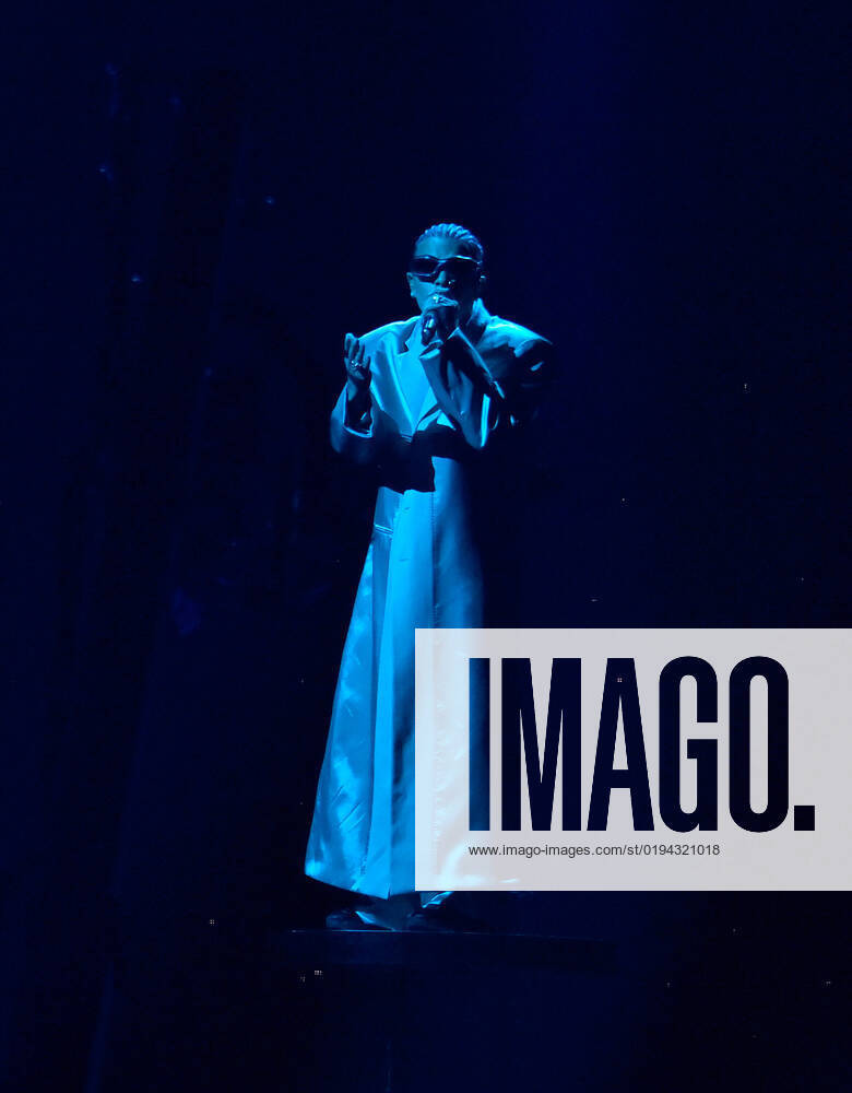 Rauw Alejandro performs onstage during the 23rd annual Latin Grammy Awards at the Michelob Ultra Arena at Mandalay Bay Resort and Casino in Las Vegas, Nevada on Thursday, November 17, 2022. LAV20221117631 JIMxRUYMEN