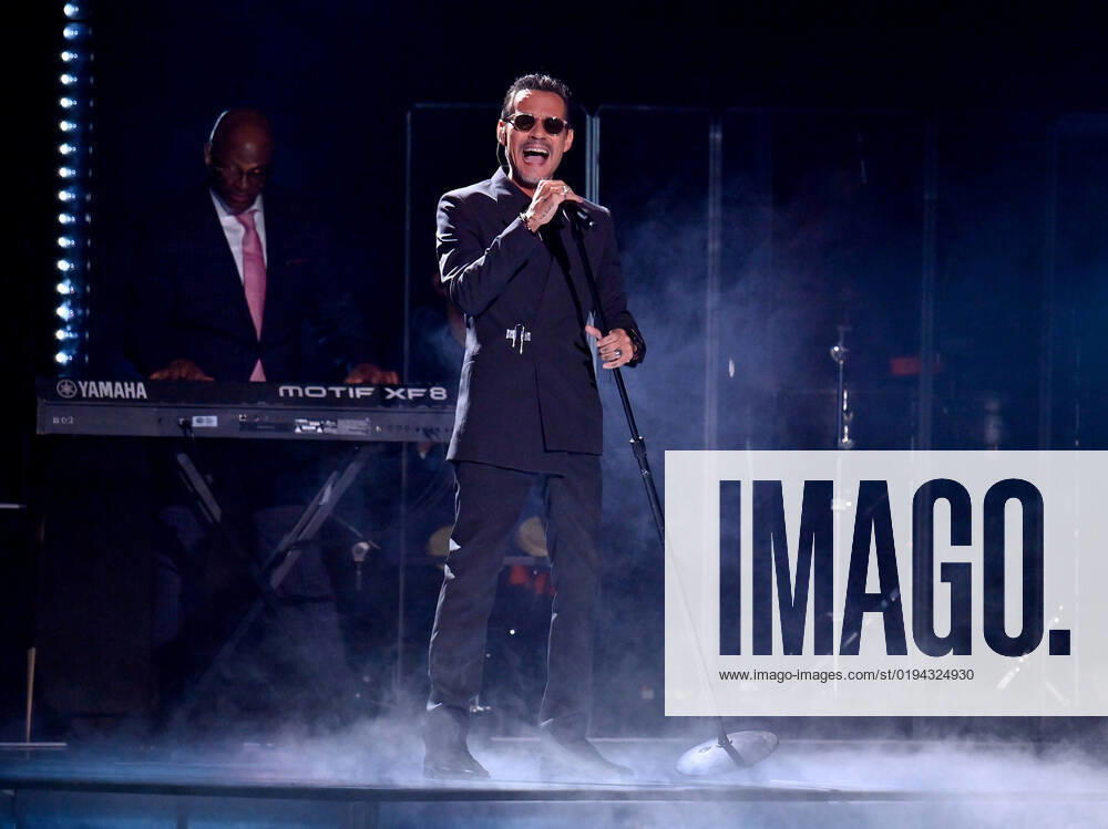 Marc Anthony performs onstage during the 23rd annual Latin Grammy Awards at the Michelob Ultra Arena at Mandalay Bay Resort and Casino in Las Vegas, Nevada on Thursday, November 17, 2022. LAV20221117645 JIMxRUYMEN
