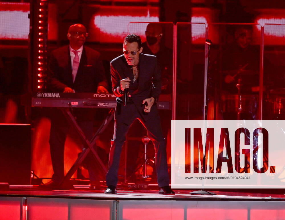 Marc Anthony performs onstage during the 23rd annual Latin Grammy Awards at the Michelob Ultra Arena at Mandalay Bay Resort and Casino in Las Vegas, Nevada on Thursday, November 17, 2022. LAV20221117656 JIMxRUYMEN