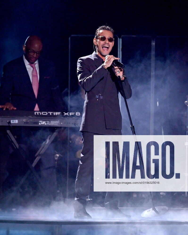 Marc Anthony performs onstage during the 23rd annual Latin Grammy Awards at the Michelob Ultra Arena at Mandalay Bay Resort and Casino in Las Vegas, Nevada on Thursday, November 17, 2022. LAV20221117647 JIMxRUYMEN