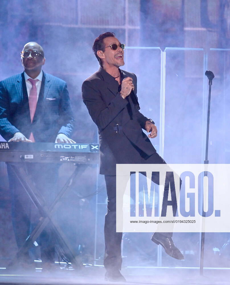 Marc Anthony performs onstage during the 23rd annual Latin Grammy Awards at the Michelob Ultra Arena at Mandalay Bay Resort and Casino in Las Vegas, Nevada on Thursday, November 17, 2022. LAV20221117648 JIMxRUYMEN