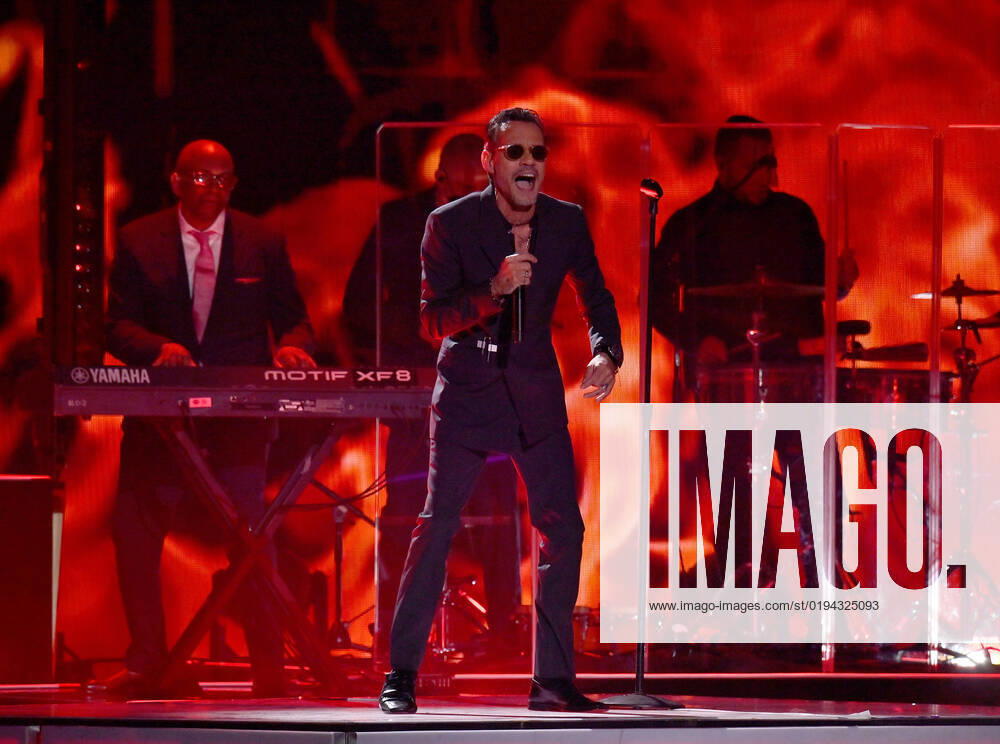 Marc Anthony performs onstage during the 23rd annual Latin Grammy Awards at the Michelob Ultra Arena at Mandalay Bay Resort and Casino in Las Vegas, Nevada on Thursday, November 17, 2022. LAV20221117655 JIMxRUYMEN