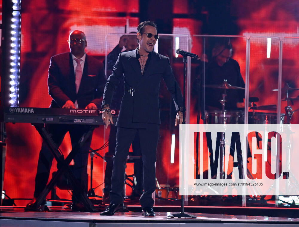Marc Anthony performs onstage during the 23rd annual Latin Grammy Awards at the Michelob Ultra Arena at Mandalay Bay Resort and Casino in Las Vegas, Nevada on Thursday, November 17, 2022. LAV20221117659 JIMxRUYMEN