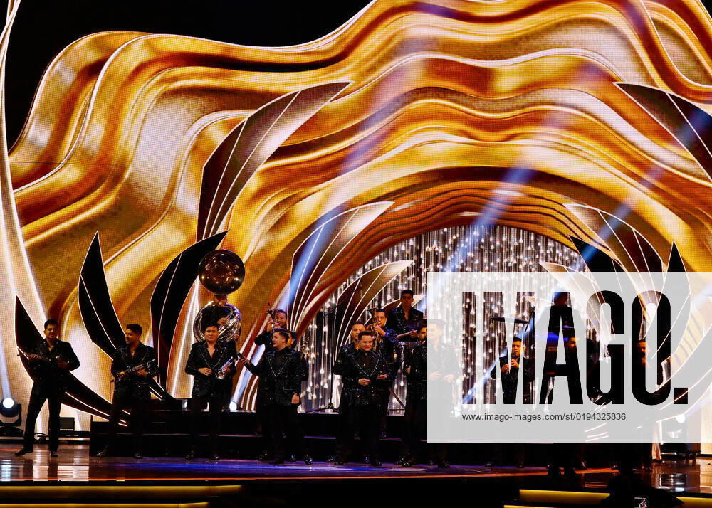 Chiquis Rivera and Banda Los Recoditos Band perform onstage during the 23rd annual Latin Grammy Awards at the Michelob Ultra Arena at Mandalay Bay Resort and Casino in Las Vegas, Nevada on Thursday, November 17, 2022. LAV20221117052 JIMxRUYMEN