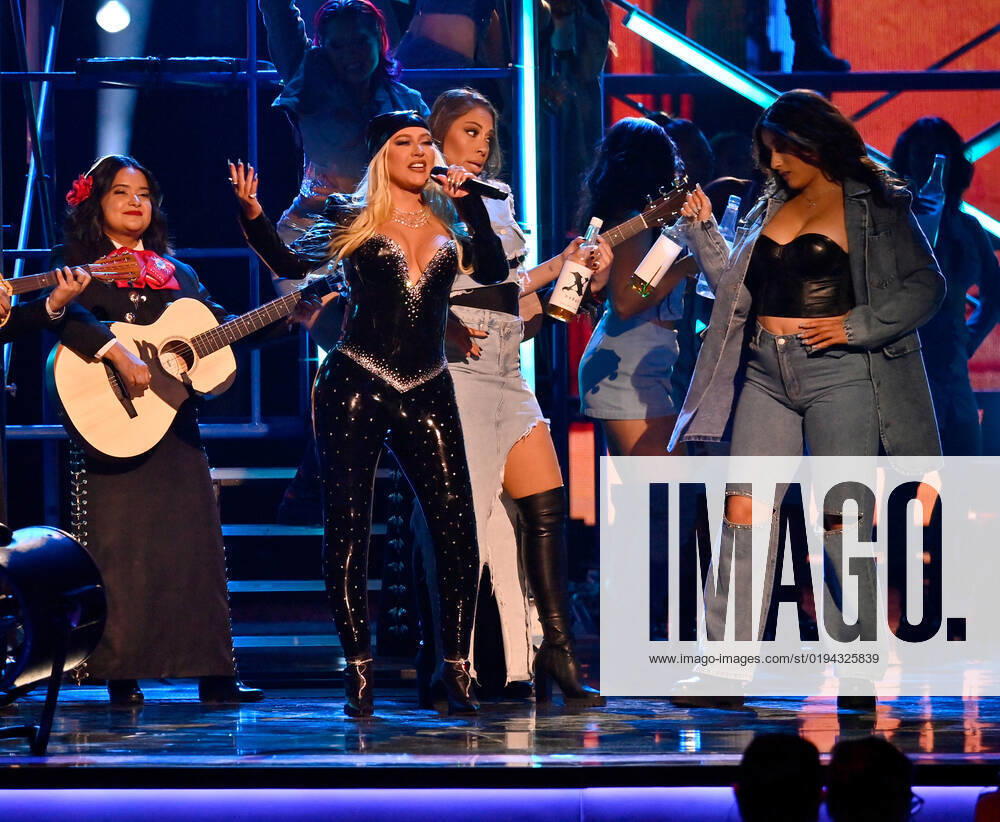 Christina Aguilera performs onstage during the 23rd annual Latin Grammy Awards at the Michelob Ultra Arena at Mandalay Bay Resort and Casino in Las Vegas, Nevada on Thursday, November 17, 2022. LAV20221117661 JIMxRUYMEN