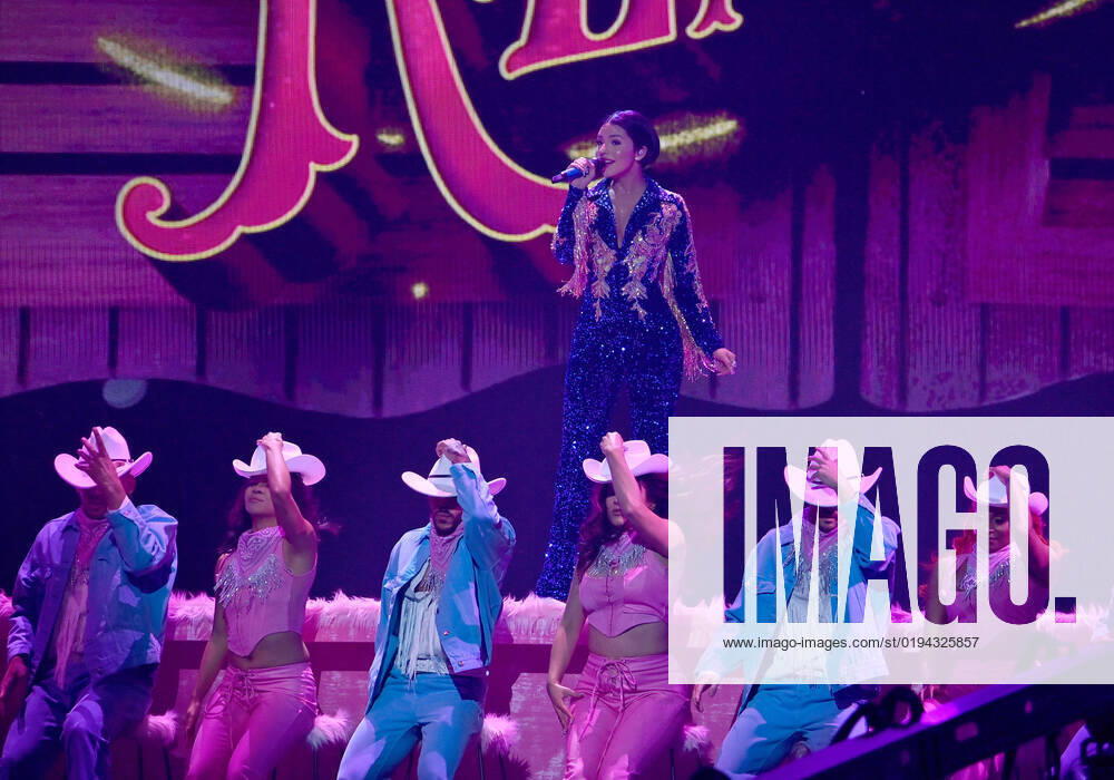 Ángela Aguilar performs onstage during the 23rd annual Latin Grammy Awards at the Michelob Ultra Arena at Mandalay Bay Resort and Casino in Las Vegas, Nevada on Thursday, November 17, 2022. LAV20221117670 JIMxRUYMEN