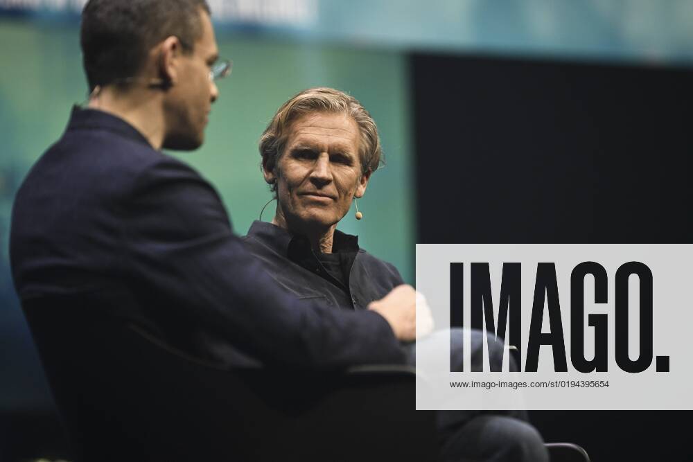 Max Levchin (L), Founder and CEO of Affirm and serial entrepreneur Mika Salmi attend the Slush 2022 Startup Event in Helsinki, Finland on November 18, 2022. Helsinki Finland