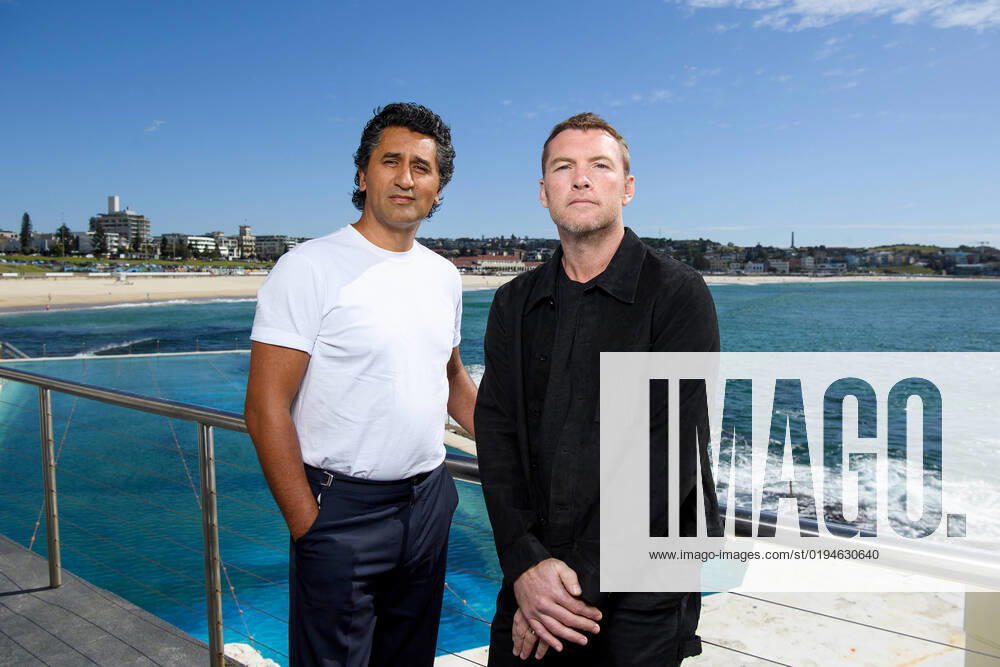 AVATAR THE WAY OF WATER MEDIA CALL SYDNEY, New Zealand actor Cliff Curtis (left), and Australian actor Sam Worthington pose for a photograph during a media call for Avatar: The Way of Water at Bondi Icebergs Club in Sydney, Monday, November 21, 2022. ( NO ARCHIVING, , NO USE IN BOOKS WITHOUT CONSENT SYDNEY NSW AUSTRALIA