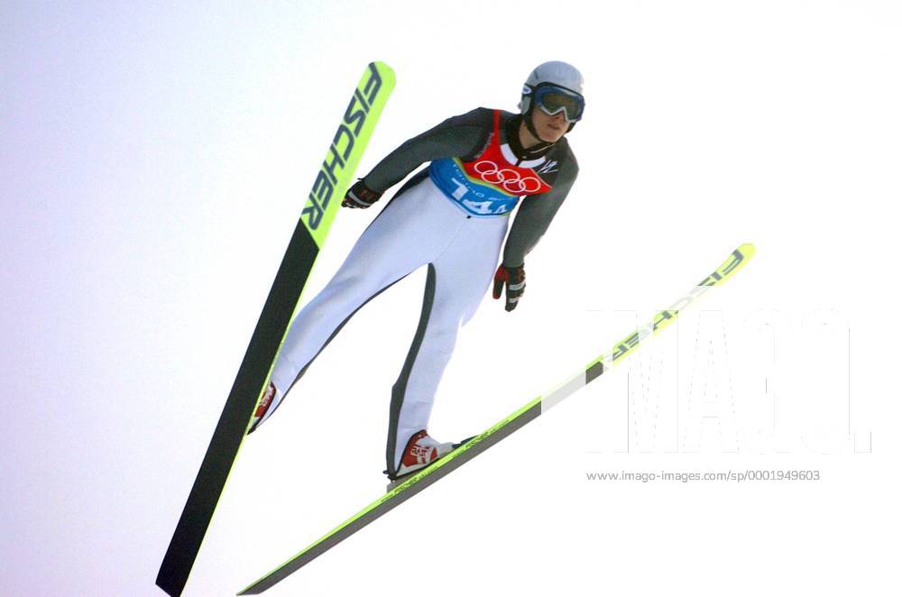 Thomas Morgenstern (Österreich) Skispringen OS Winter Herren Olympische Spiele Turin 2006, Winterspiele, Nordischer Skisport, Ski Nordisch Einzelbild Pragelato