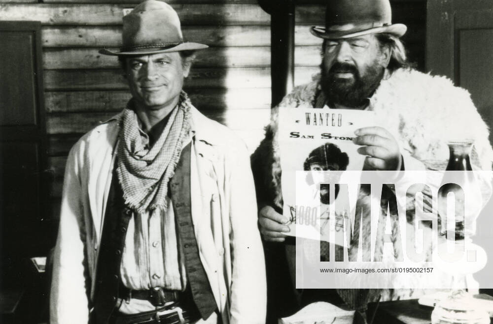 Italian actors Terence Hill (left) and Bud Spencer in the movie Troublemakers, Italy 1994