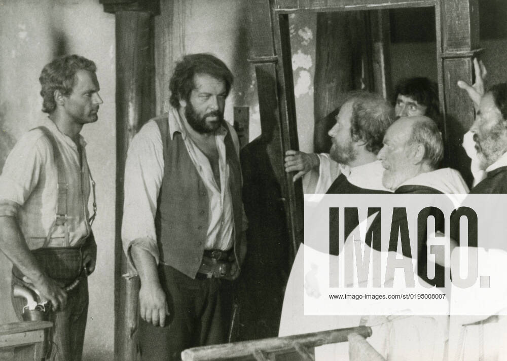 Italian actors Bud Spencer (right) and Terence Hill in the movie Trinity is Still My Name, Italy 1971