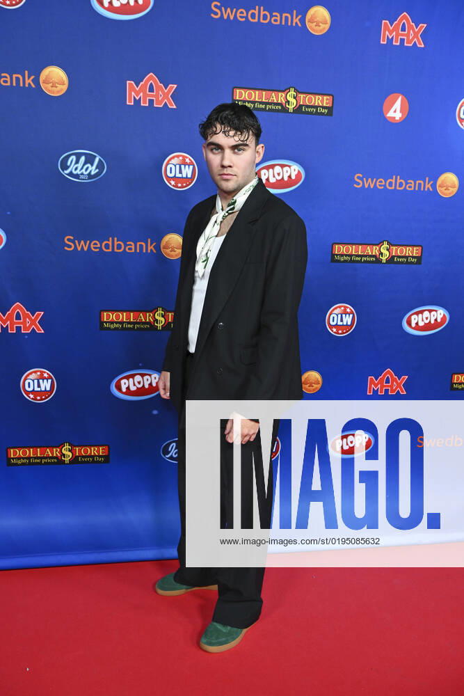 STOCKHOLM 20221125 Idol participant Luka Nemorin arrives at Friday nights final in Idol Stockholm Sweden