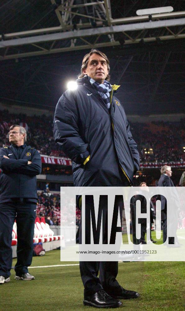 Trainer Roberto Mancini (Inter) - Fußball EC 1 Herren Champions League 2005 2006, Achtelfinale, FC Internazionale Mailand Einzelbild Amsterdam