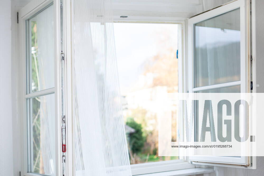 Wide open window regular airing of the apartment Germany