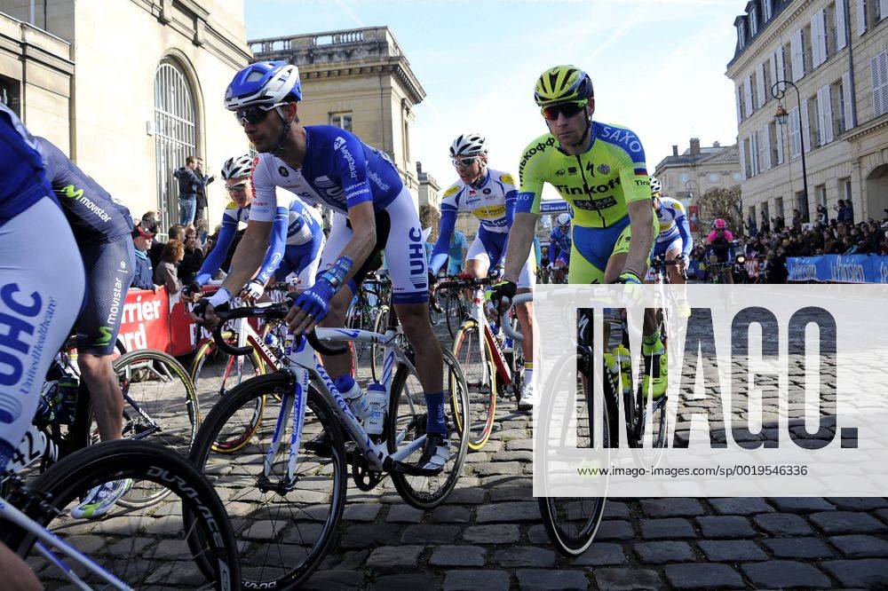 - ROUBAIX, FRANCE: Illustration picture taken at the start of the Paris-Roubaix one day cycling race, 253,5 km from Compiegne to the Velodrome in Roubaix, Sunday 12 April 2015. FREDxPORCU x04603080x