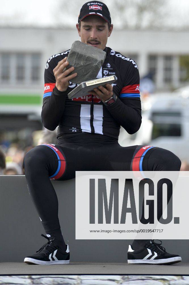 - ROUBAIX, FRANCE: German John Degenkolb of Team Giant-Alpecin pictured during the Paris-Roubaix one day cycling race, 253,5 km from Compiegne to the Velodrome in Roubaix, Sunday 12 April 2015. DIRKxWAEM x04603194x