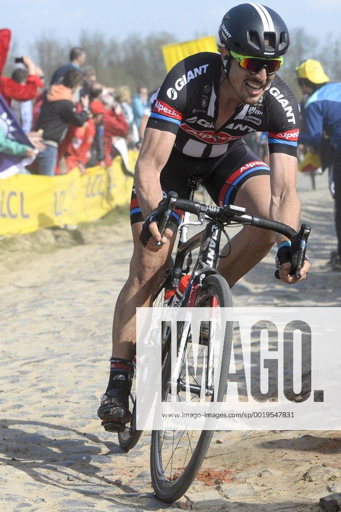 - ROUBAIX, FRANCE: German John Degenkolb of Team Giant-Alpecin pictured during the Paris-Roubaix one day cycling race, 253,5 km from Compiegne to the Velodrome in Roubaix, Sunday 12 April 2015. DIRKxWAEM x04603237x