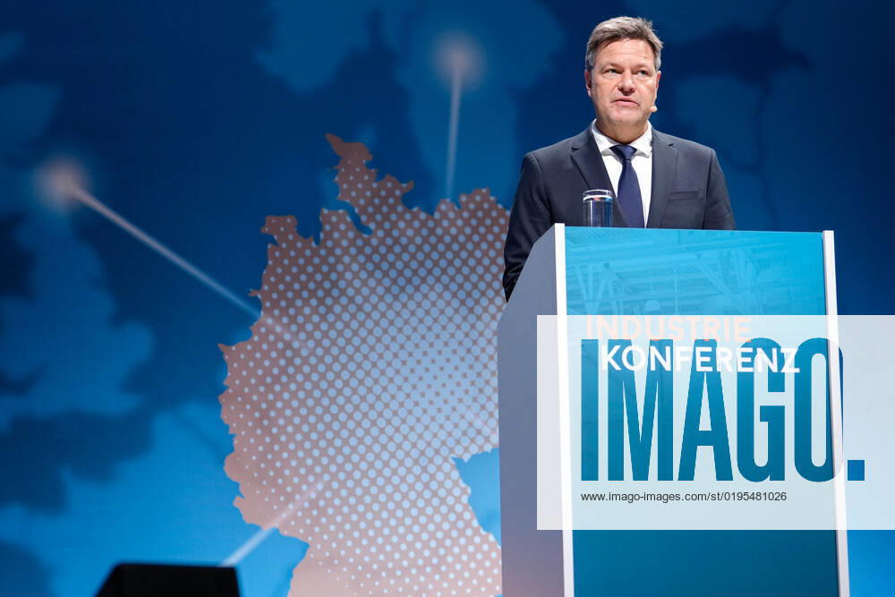 Industry Conference 2022 in Berlin Current, 29 11 2022, Berlin, Dr Robert Habeck, Federal Minister for Economic Affairs and Climate Protection in portrait during his speech at the Industry Conference to open the Industry Confere