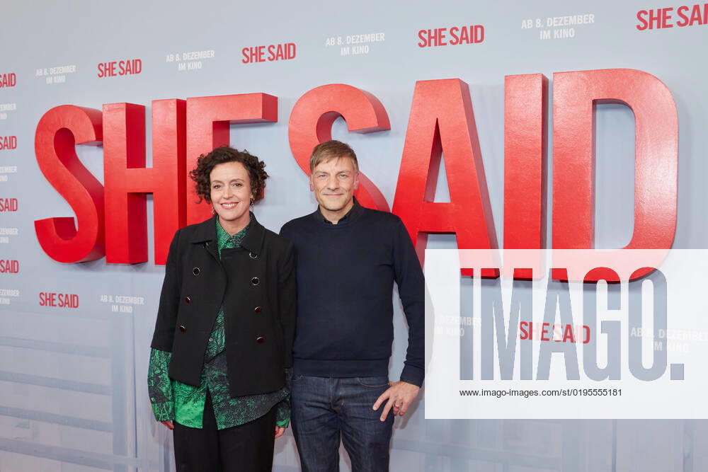 Maria Schrader and Hansjoerg Weißbrich German premiere of SHE SAID at Kino International in Berlin on 29 11 2022 Premiere SHE SAID
