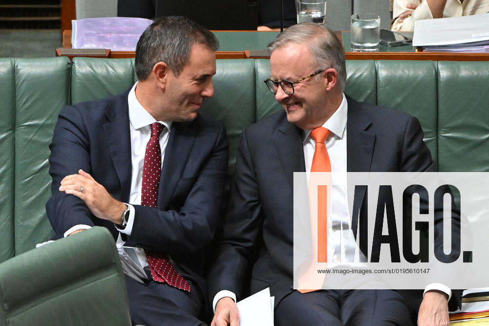 QUESTION TIME, Treasurer Jim Chalmers and Prime Minister Anthony Albanese during Question Time in the House of Representatives at Parliament House in Canberra, Wednesday, November 30, 2022. ( NO ARCHIVING, , NO USE IN BOOKS WITHOUT CONSENT CANBERRA ACT AUSTRALIA